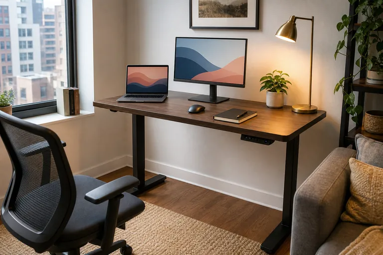 SHW Electric Height Adjustable Desk lifestyle thumbnail