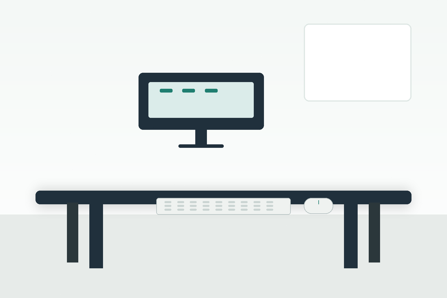 standing desk desk setup